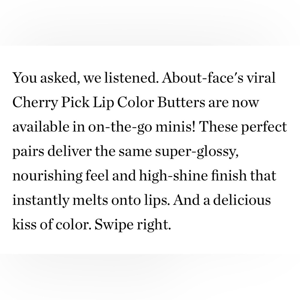 About-face Lip Fix Lip Primer & ABOUT FACE Cherry Pick The Minis For Your Pout - Picture 8 of 10